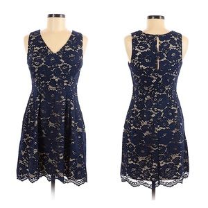 Vince Camuto Navy Blue Lace Dress 4